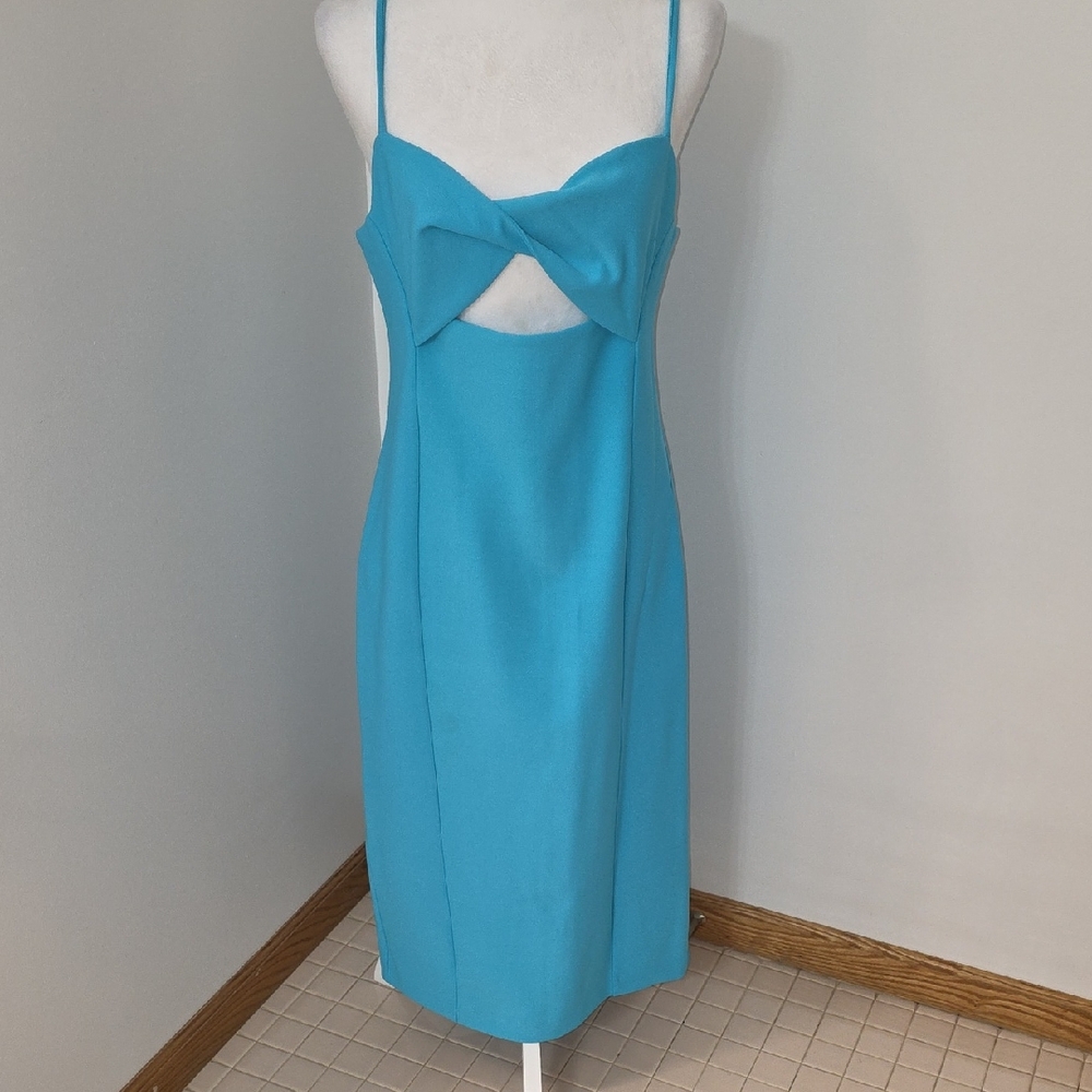 Karen Millen Turquoise Backless Dress
